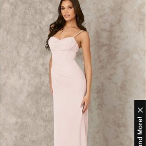 Azazie Rose petal bridesmaid dress
